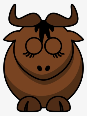 Goat Clipart Sleeping - Cartoon Gnu