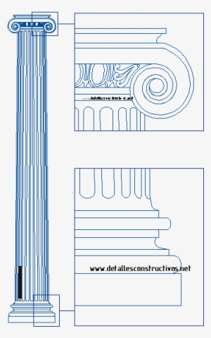 Free Download - Ionic Columns Cad Block