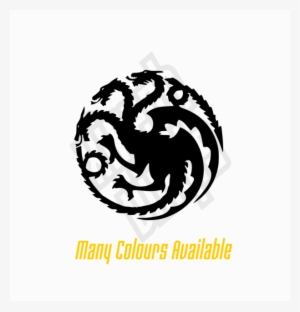Game Of Thrones Targaryen Sigil Vinyl Sticker Decal - Game Of Thrones Casa Targaryen