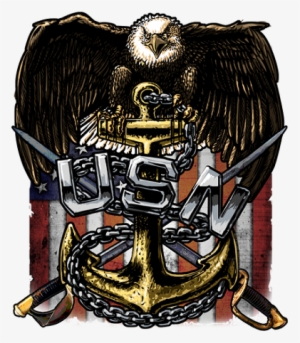 Navy Cpo 365 Crow And Anchor Shirt - Navy Chief Anchor Logo