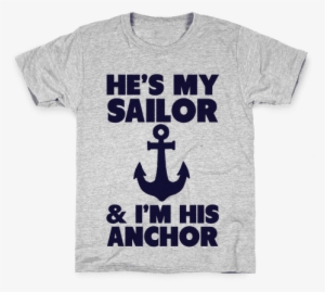 I'm His Anchor Kids T Shirt - Back To School T Shirt