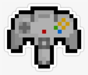 N64 Controller Png Pixel Nintendo 64 Controller - Phone Pixel Art Png