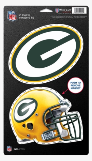 Green Bay Packers 2-pack Magnets 5" X 9" 6 Pc Min - Green Bay Packers Wincraft 5" X 9" 2-pack Magnet Set