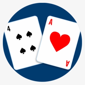 A Four Of Spades And An Ace Of Hearts - Ace Of Hearts