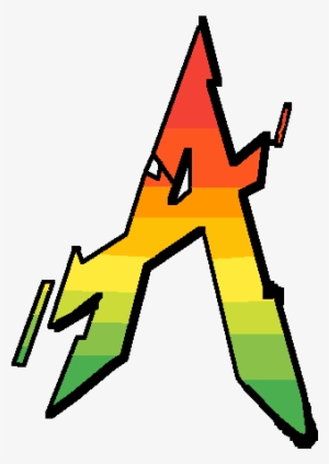 Grafiti Letter A - Clip Art