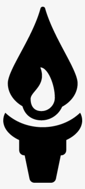 Olympic Torch Vector - Fire Symbol Ancient Greece