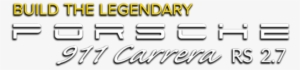 Build The Porsche 911 Carrera In - Graphics