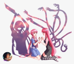 Anime Girl, Elfen Lied, And Kawaii Image - Elfen Lied Vs Mirai Nikki