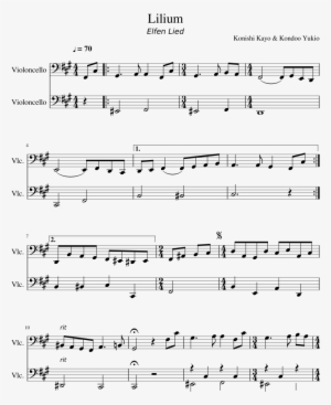 Lilium Sheet Music Composed By Konishi Kayo & Kondoo - Free Sheet Music Clarinet Undertale