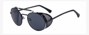 Merry's Men Women Retro Design Round Sunglasses Shields