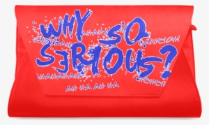 Psylocke Genuine Leather Handbag With Why So Serious - Handbag