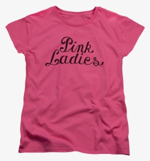 Womens Pink Ladies Logo Grease Shirt