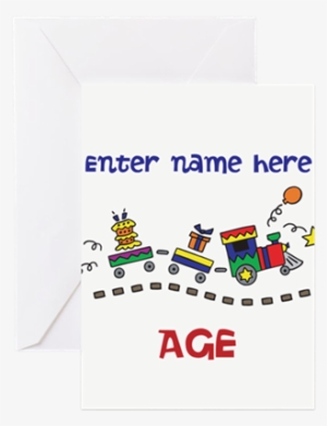 Create A Personalized Birthday Card Personalized Birthday - Personalized Birthday Train Greeting Cards (pk