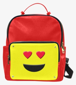 Emoticon Heart Smiley Campus Backpack By - Yimao Beautiful Forest Small Taiga Leather Girls School