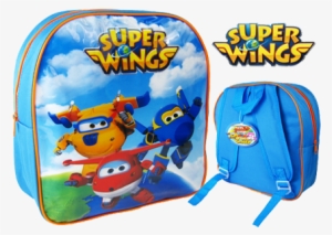 Sale "super Wings" Character Junior School Backpack - Giochi Preziosi Flugzeug Mit Licht Und Sound, Super