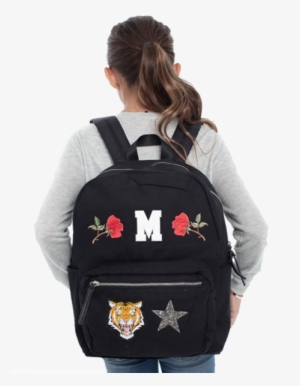 Custom Letter Patch Backpack - Me.n.u