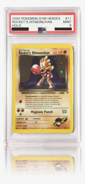 Pokemon Gym Heroes Unlimited Foil Rare Rocket's Hitmonchan