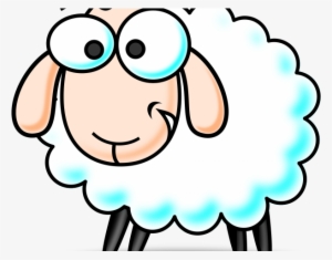 Baby Lamb Clipart - Domestic Animals Black And White Clipart