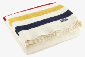 Revival Throw Blanket - Faribault Revival Stripe Throw / Bone White