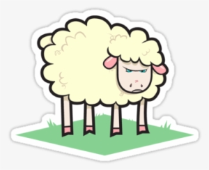 Angry Lamb Stickers By Aazealand - Sheep