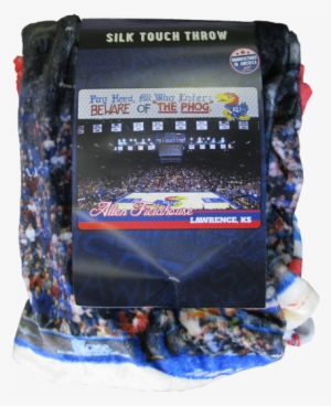 Ku Allen Fieldhouse Picture Silk Touch Throw Blanket - Northwest Kansas Jayhawks Allen Fieldhouse Raschel