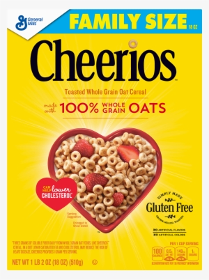 Cheerios, Gluten Free, Breakfast Cereal, Large Size, - Cheerios Cereal