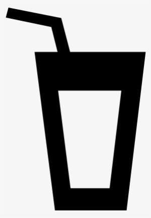 Drink With Drinking Straw Vector - Drink With Straw Icon