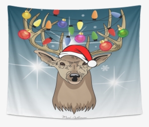 Christmas Deer Tapestry