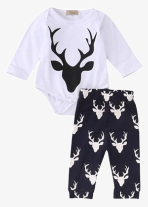 Petite Bello Christmas 0-3 Months Christmas Deer Bodysuit