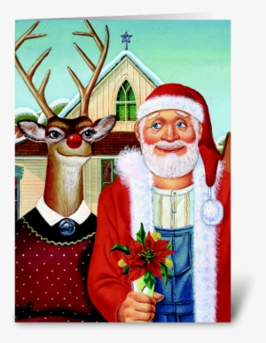 Merry Christmas, Deer Greeting Card - Christmas