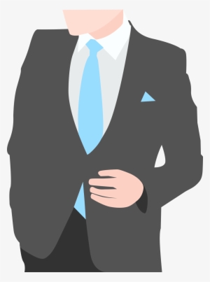 Business Attire With A Breast Pocket Handkerchief - Png Tie Business