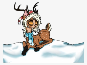 Hizumi, Art Trade, Christmas, Clothes, Deer, Digital - Cartoon