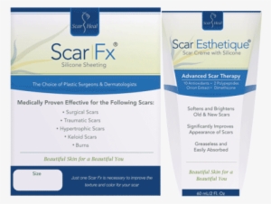 Scar Fx® Silicone Scar Sheeting - Scar Fx Silicone Sheeting 1.5" X 3"