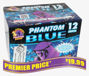Phantom Blue, 12 Shot - Phantom Fireworks Gender Reveal