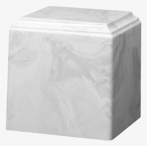 White Carrera Cube Urn - Cube