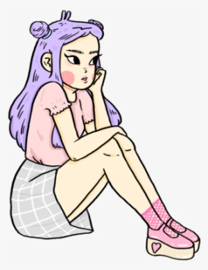 “dress Like A 90's Anime Girl, Shop At Milk Club” - Transparent Aesthetic Girl