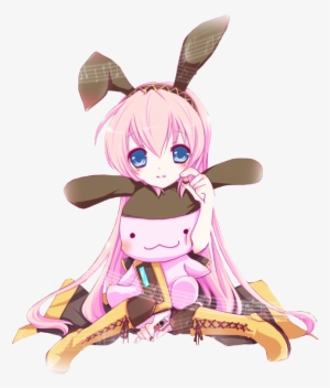 Anime Clipart Bunny - Vocaloid Luka En Chibi