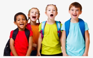Happy Kids Wearing Backpack - Da Vinci Academy