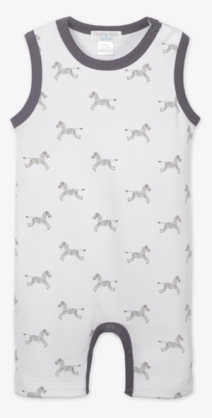 Feather Baby Tank Romper - Elephant