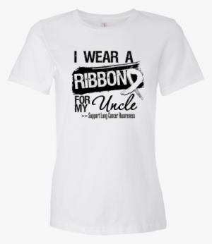 I Wear A Lung Cancer Ribbon For My Uncle Shirts - Lung Cancer Symbol Shirts