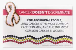 Indigenous Lung Cancer Awareness Pin - Anniversary