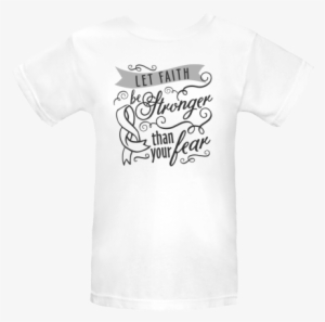 Lung Cancer Let Faith Be Stronger Than Your Fear Women's - Awareness Ribbon