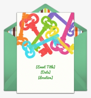 Customizable House Keys Online Invitations - Party