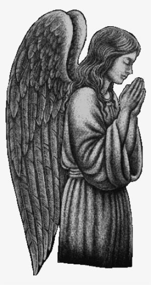 Insert Your Own - Praying Angels For Tombstones