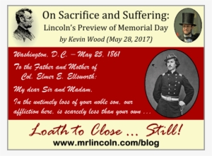 On Sacrifice And Suffering - Abraham Lincoln American President Profile Men (woman's