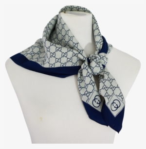 Navy Gucci Scarf