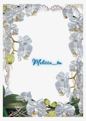 Browsing Manga Anime On Deviantart - Frame Flowers Orchid White