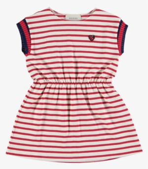 Picture Of '25' Stripe Dress Ivory - Dress