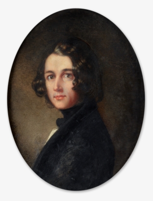 Portrait Of Charles John Huffan Dickens , Wearing Dark - Charles Dickens