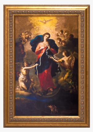 Mary Undoer Of Knots Framed Art - Saint Mary Untier Of Knots